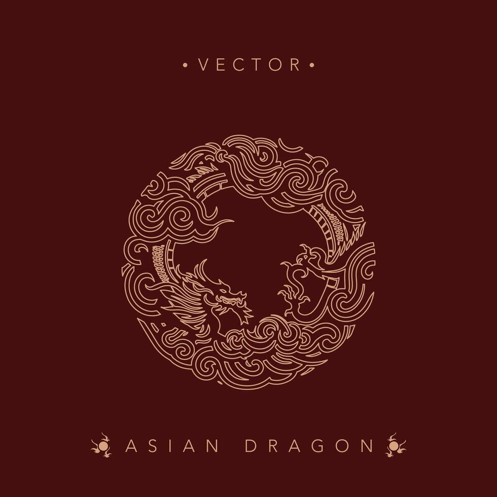 asiático continuar circular vector símbolo