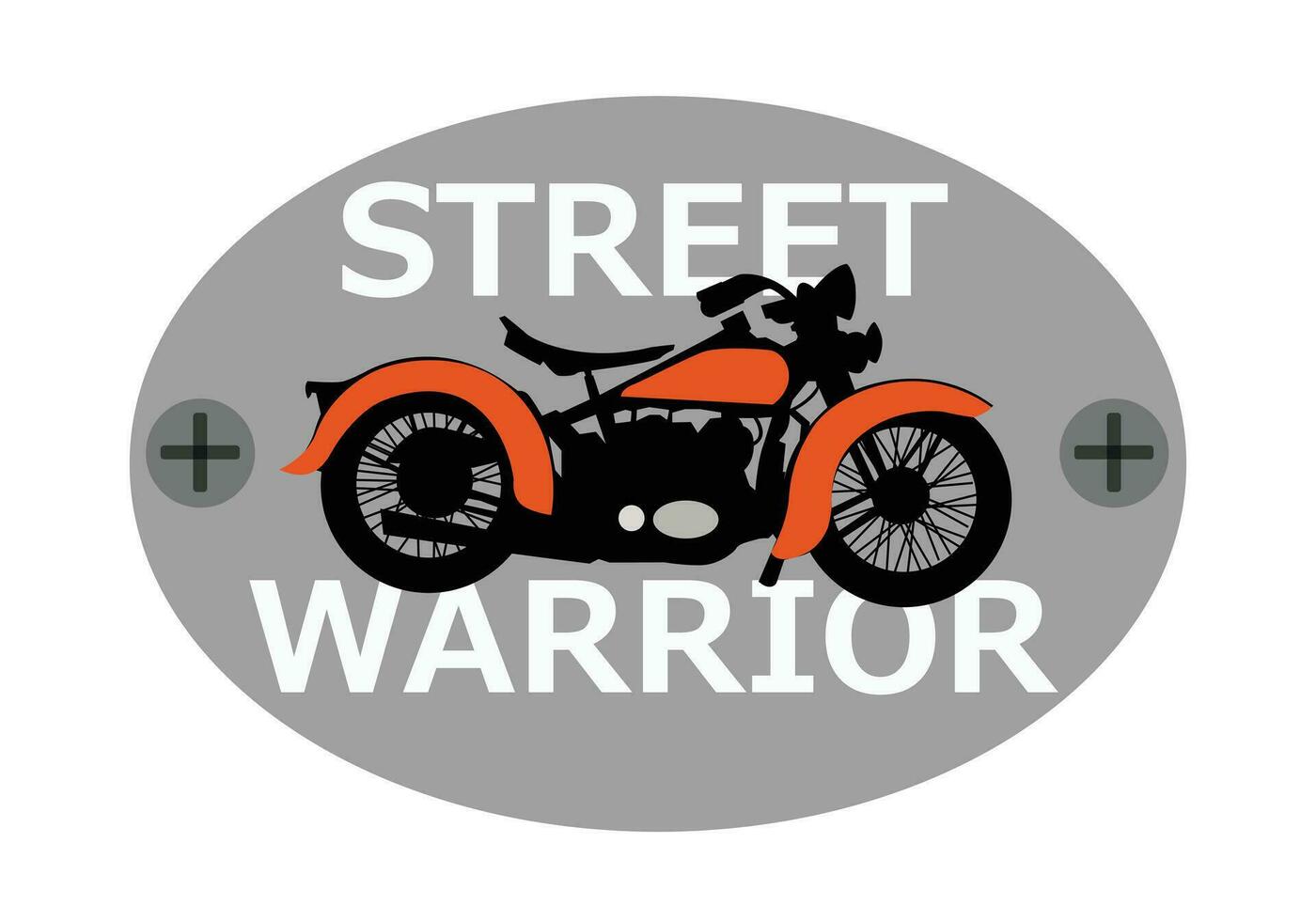 street warrior logo vector for design purposes.