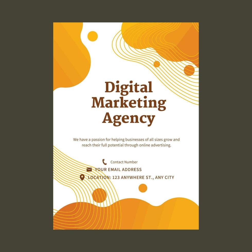 Digital Marketing Business Social Media Post Template, Digital marketing agency, Digital Business Marketing Social Media Banner, digital Marketing Post flyer Template vector