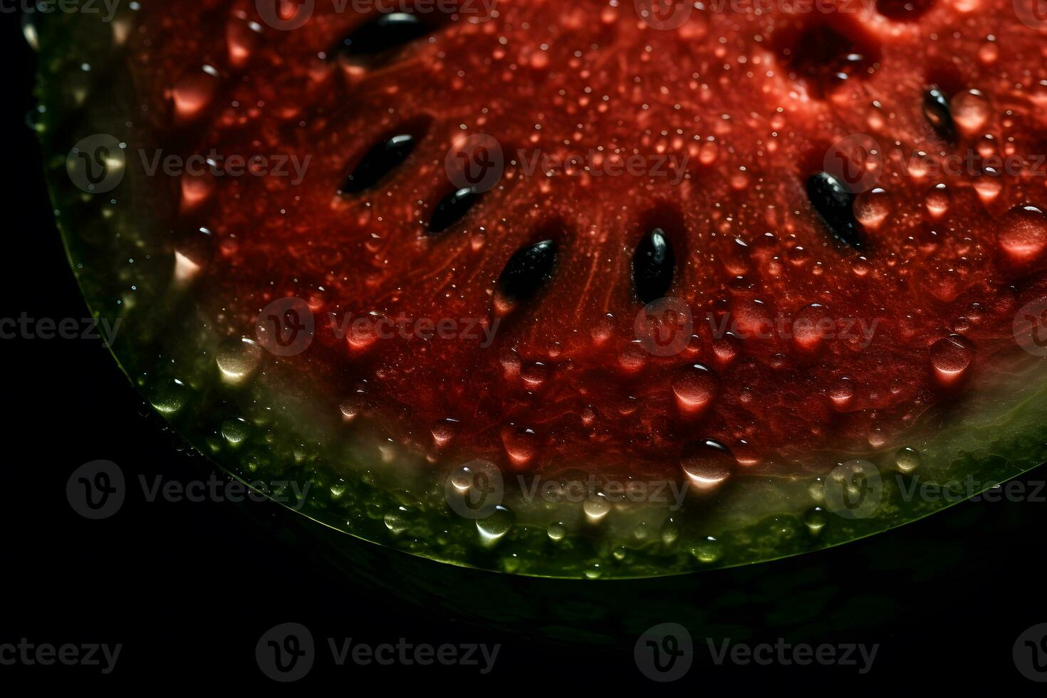 AI generated Slices of watermelons. Neural network AI generated photo