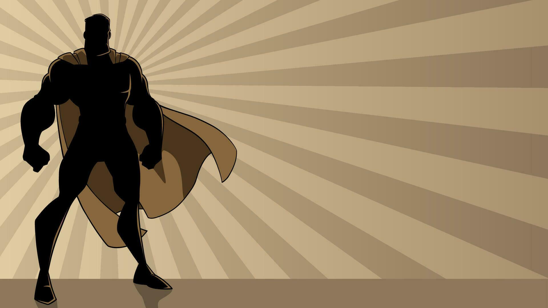 Superhero Standing Tall Ray Light 35702628 Vector Art at Vecteezy