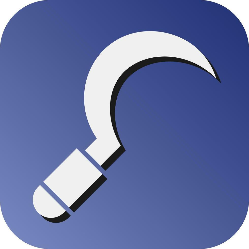 Sickle Vector Glyph Gradient Background Icon For Personal And Commercial Use.