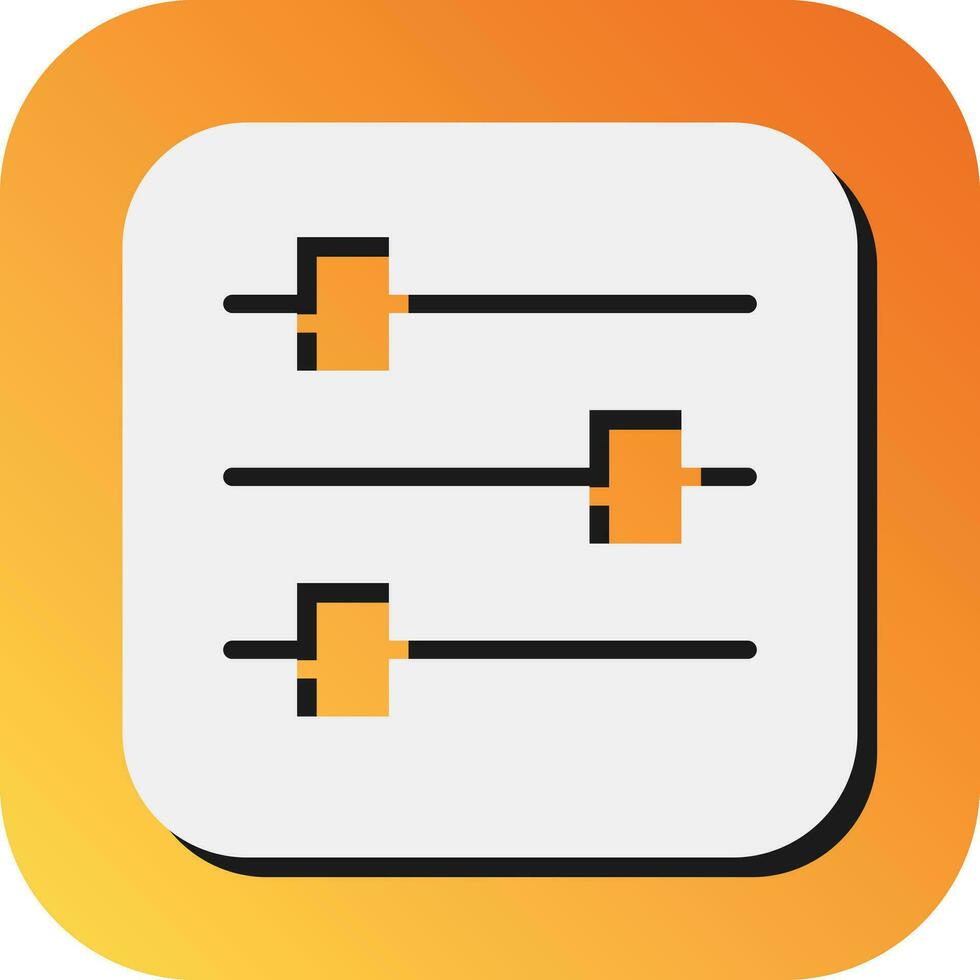 Adjust Vector Glyph Gradient Background Icon For Personal And Commercial Use.