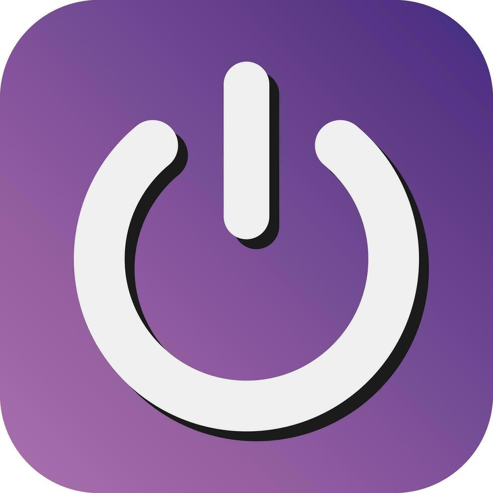 Power Vector Glyph Gradient Background Icon For Personal And Commercial Use.