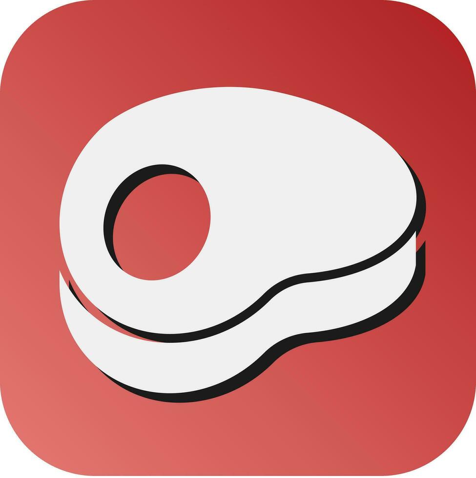 Meat Vector Glyph Gradient Background Icon For Personal And Commercial Use.