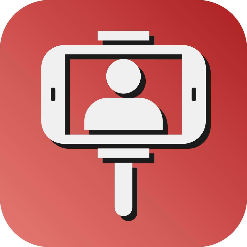 Vlog Vector Glyph Gradient Background Icon For Personal And Commercial Use.