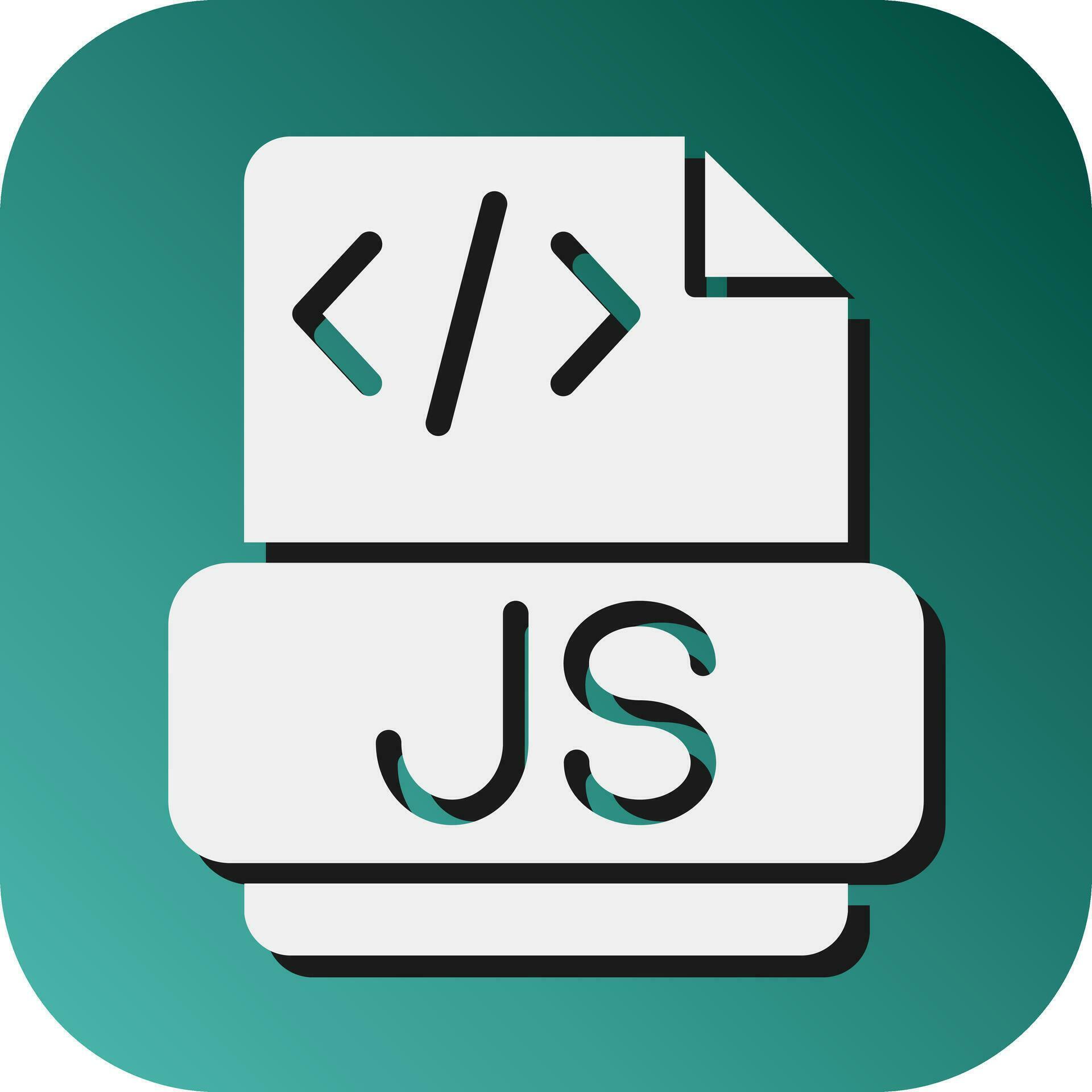 Javascript Vector Glyph Gradient Background Icon For Personal And ...