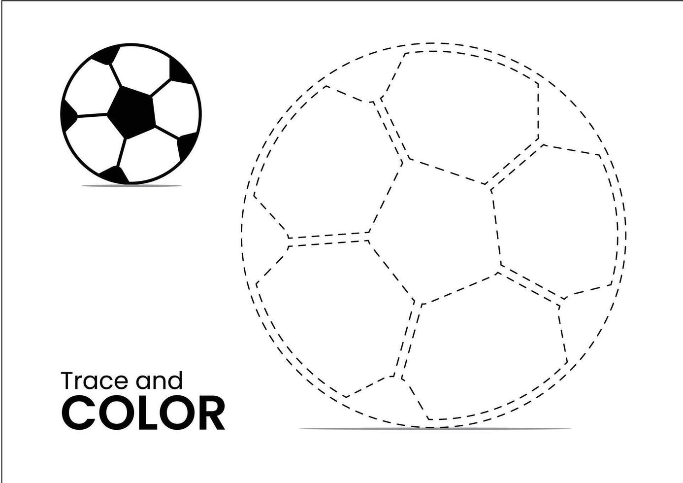 Kickoff Creations Trace and Color for Kids Dynamic Football Designs for