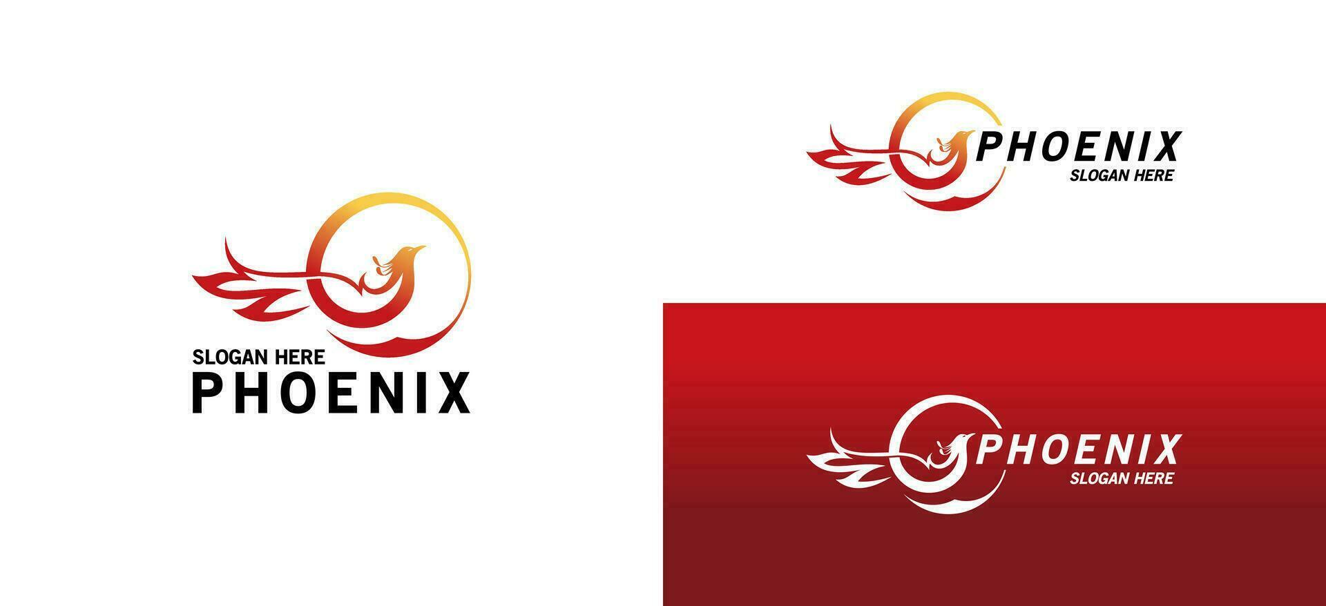 creativo fénix pájaro logo plantilla, moderno resumen pájaro de fuego vector ilustración