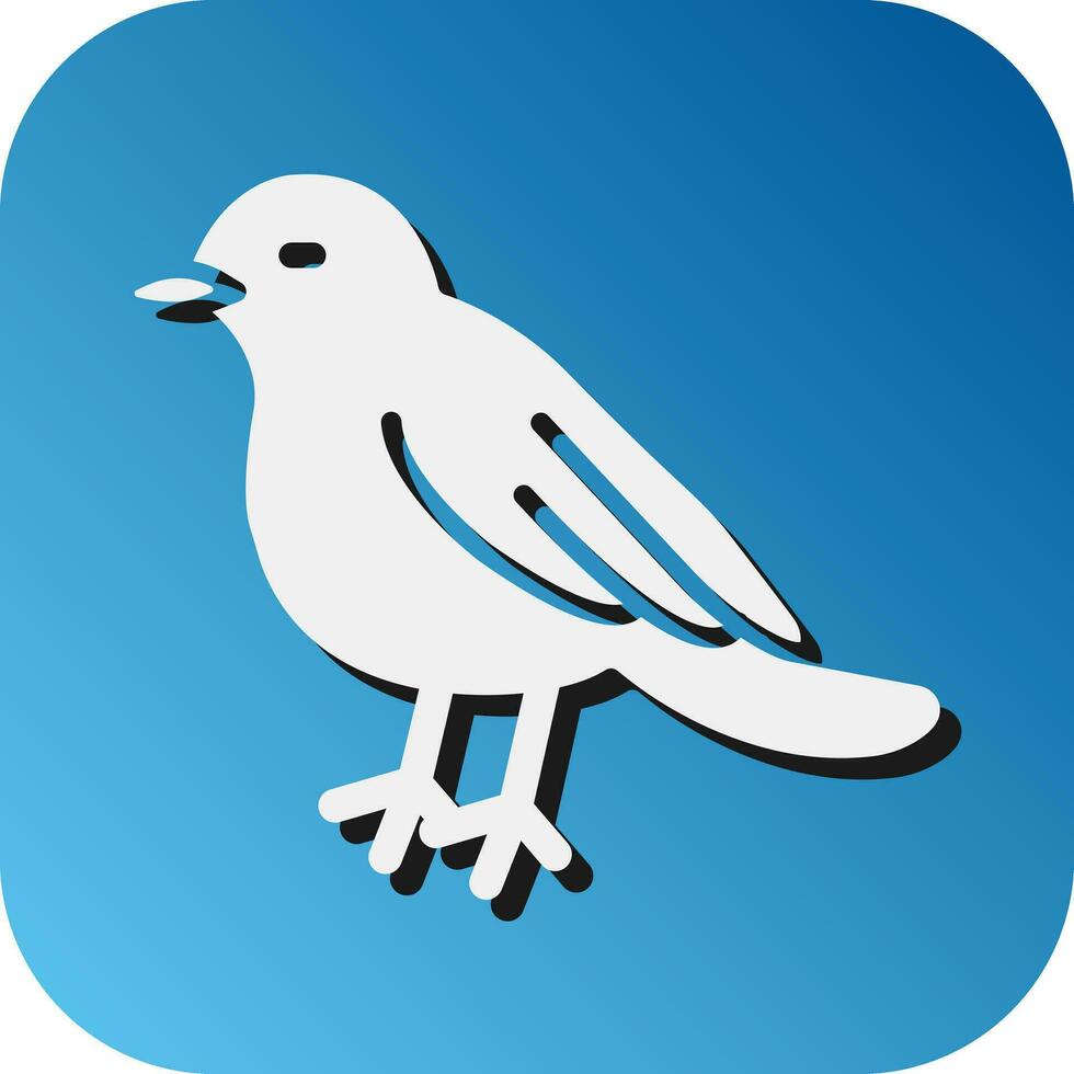 Bird Vector Glyph Gradient Background Icon For Personal And Commercial Use.