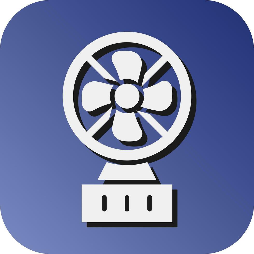 Electric Fan  Vector Glyph Gradient Background Icon For Personal And Commercial Use.