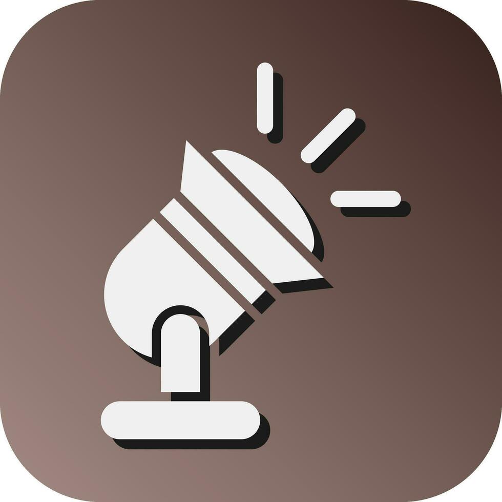 Spotlight  Vector Glyph Gradient Background Icon For Personal And Commercial Use.