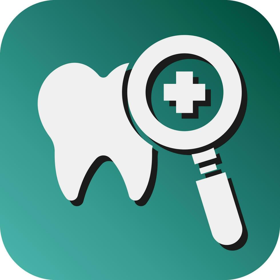 Dental Checkup  Vector Glyph Gradient Background Icon For Personal And Commercial Use.