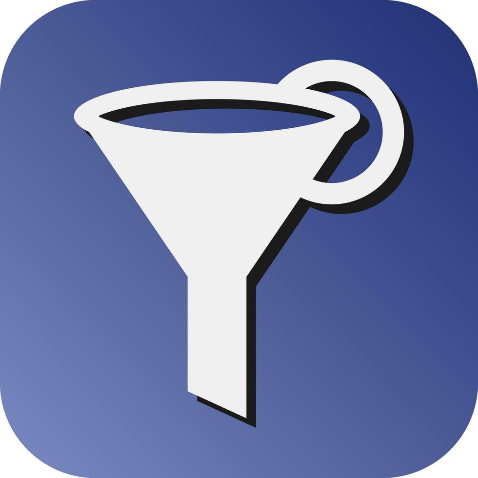 Funnel  Vector Glyph Gradient Background Icon For Personal And Commercial Use.