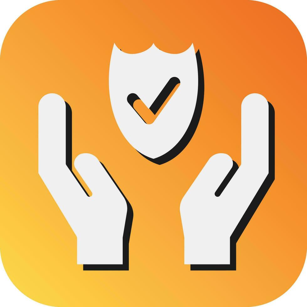 Protection  Vector Glyph Gradient Background Icon For Personal And Commercial Use.