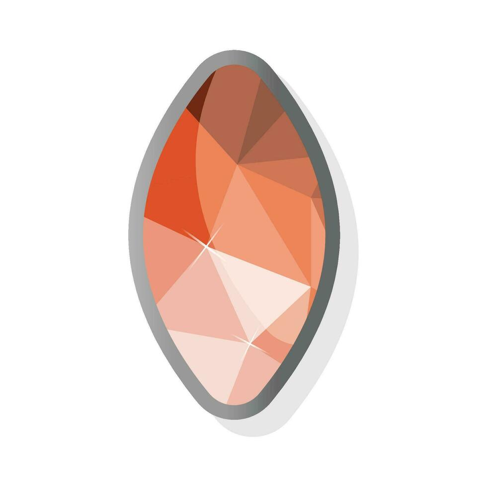 Coloured shining diamonds. Stone gems. Jewels . Diamond icon. Gemstone symbol. vector