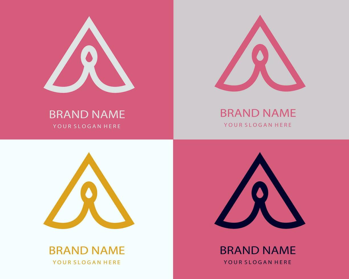 A letter logo vector. A alphabet initial logo vector