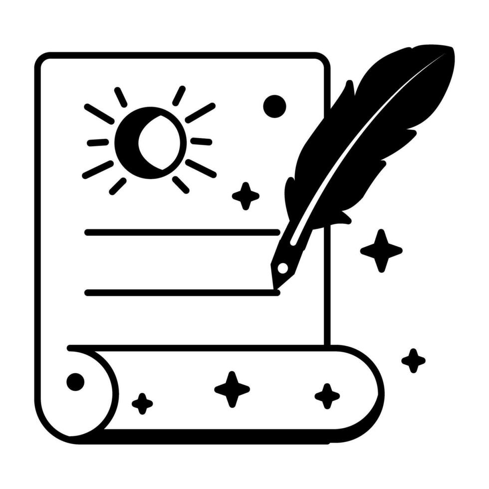 Astrology Linear Icon vector