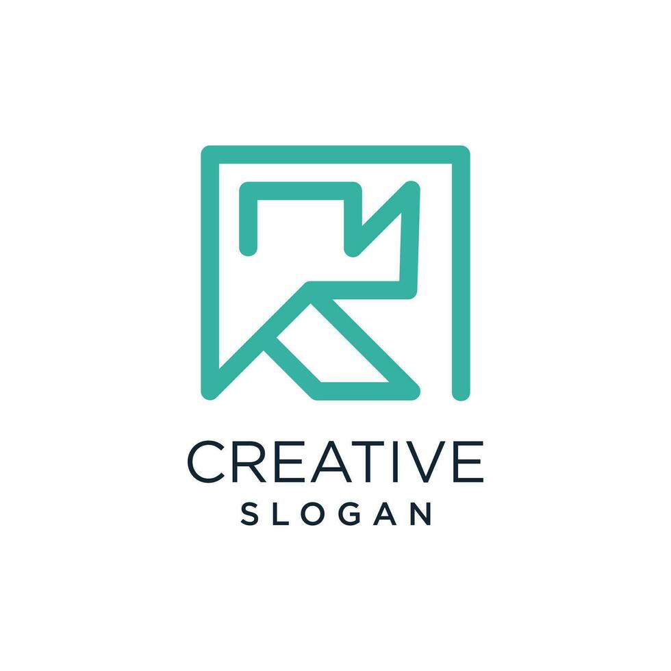 Letter K logo vector with modern concept creative and simple idea