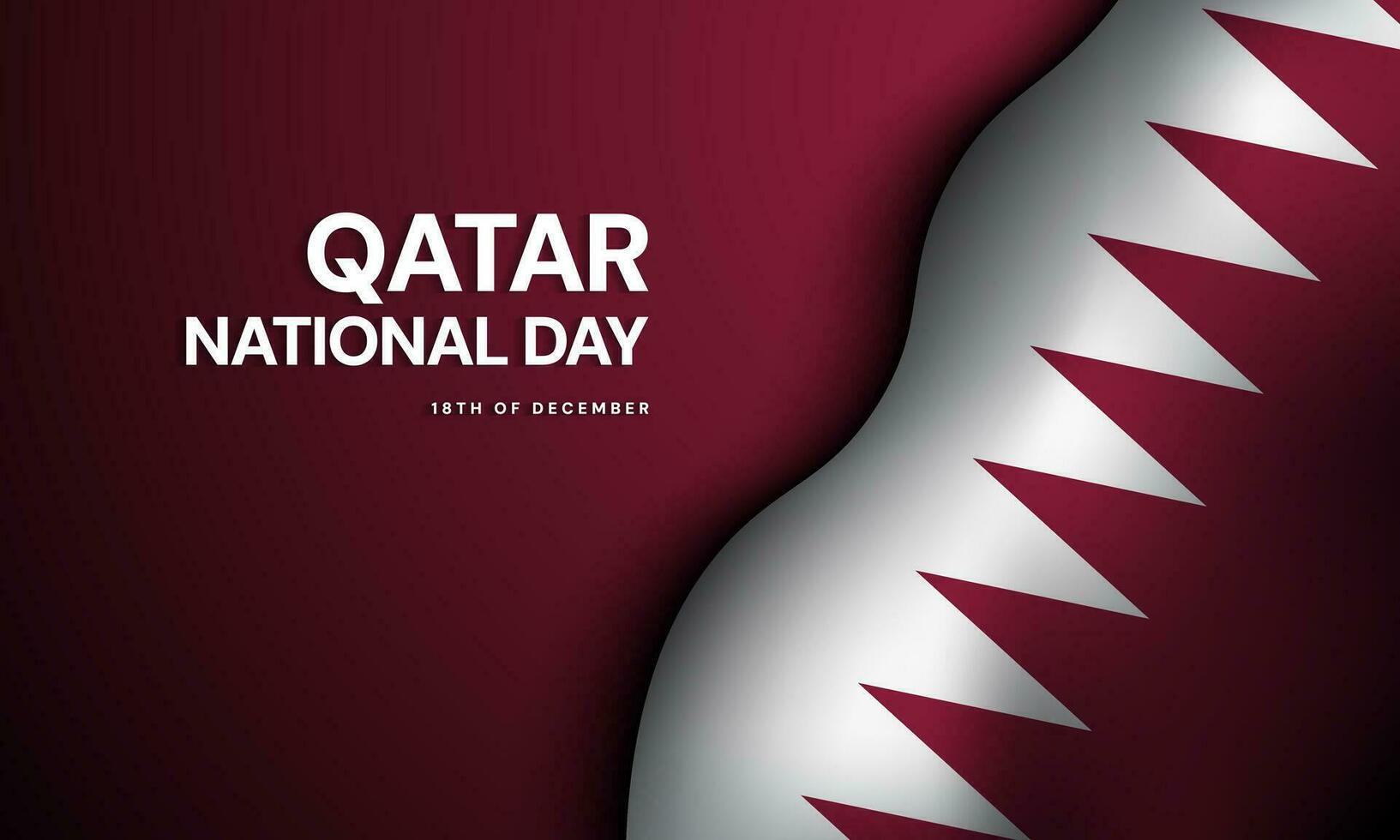 Qatar National Day Background Design. vector