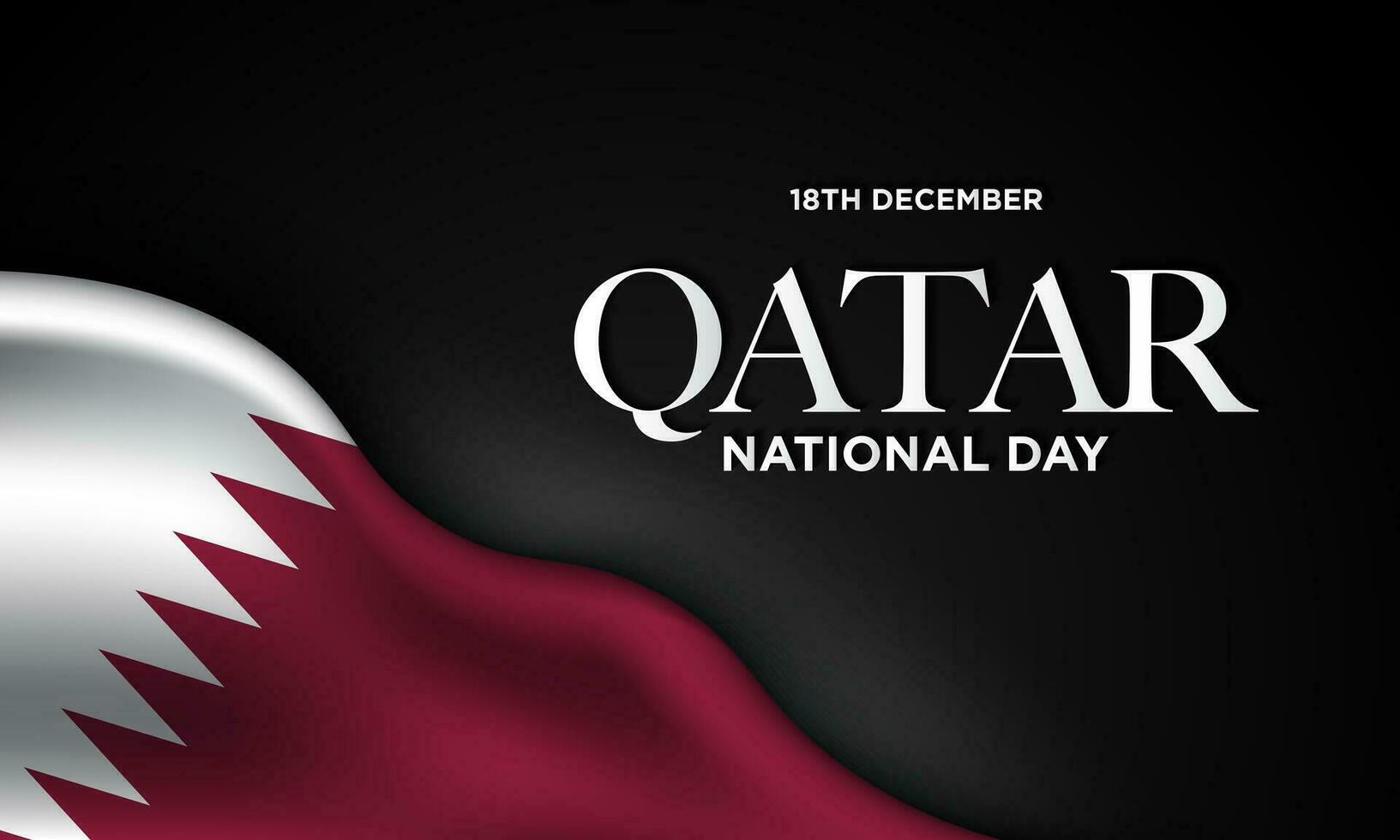 Qatar National Day Background Design. vector