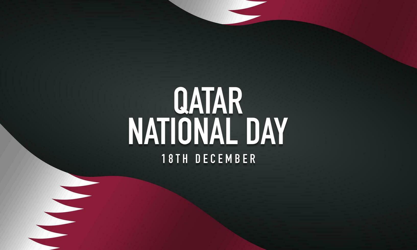 Qatar National Day Background Design. vector