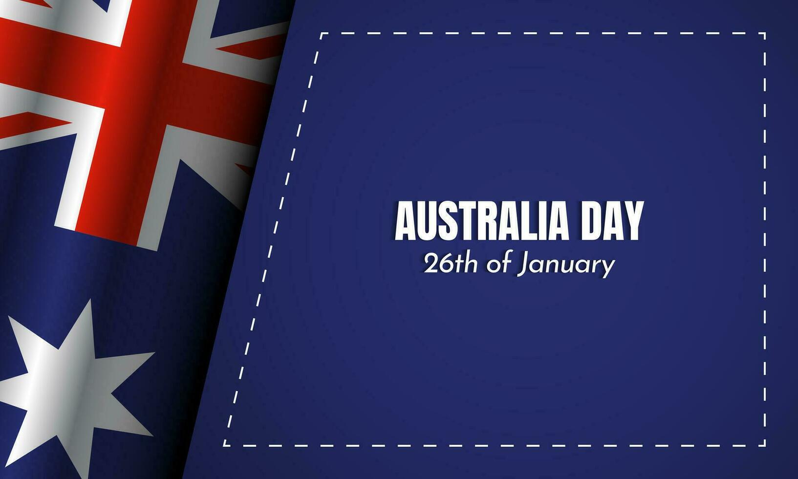 Australia Day Background Design. vector