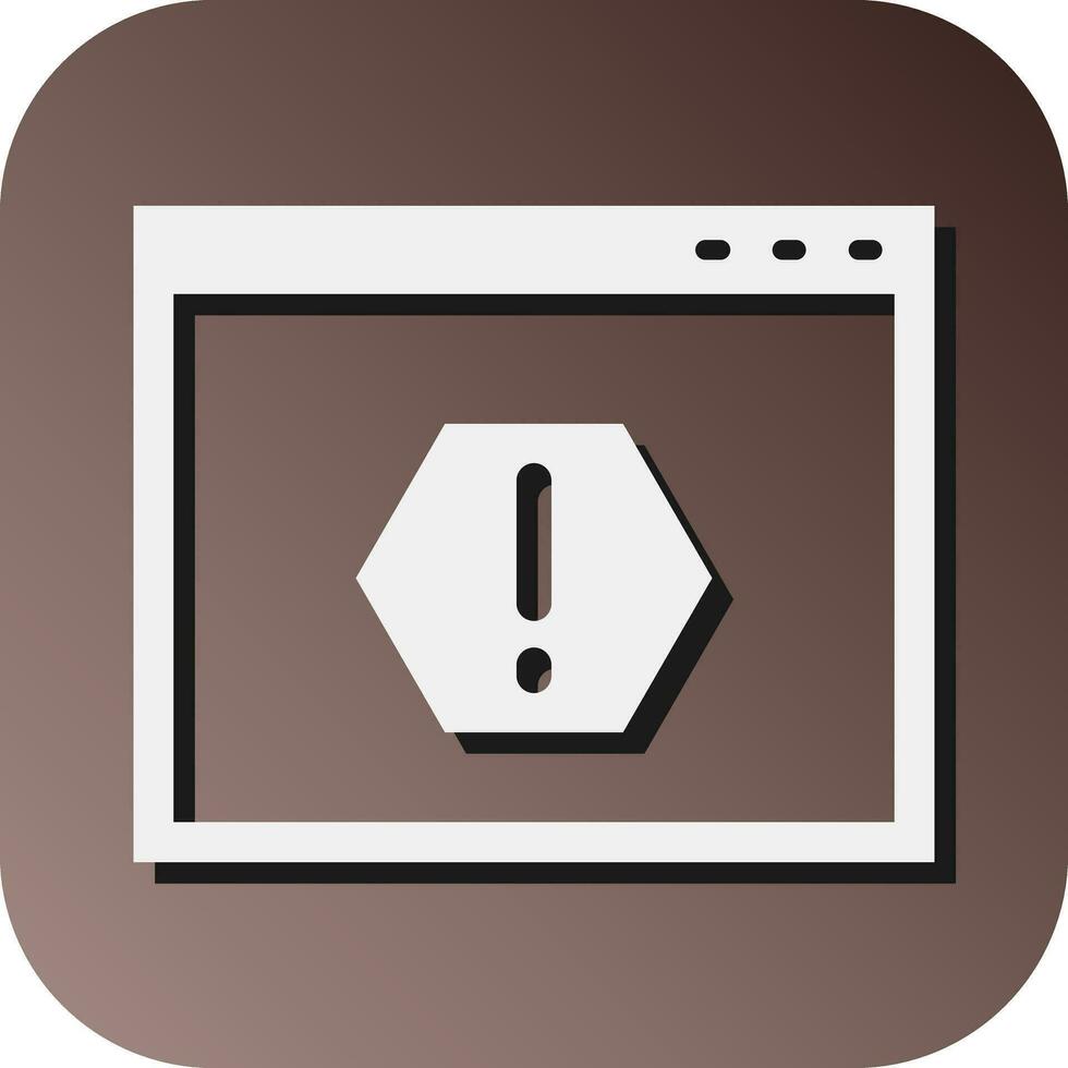 Error  Vector Glyph Gradient Background Icon For Personal And Commercial Use.