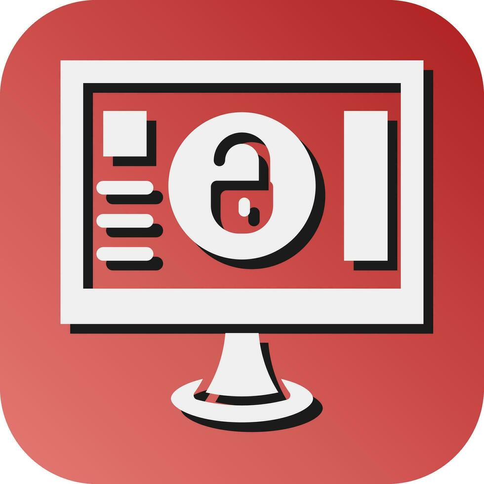 Open Source  Vector Glyph Gradient Background Icon For Personal And Commercial Use.