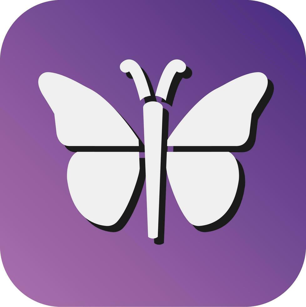 Butterfly Vector Glyph Gradient Background Icon For Personal And Commercial Use.