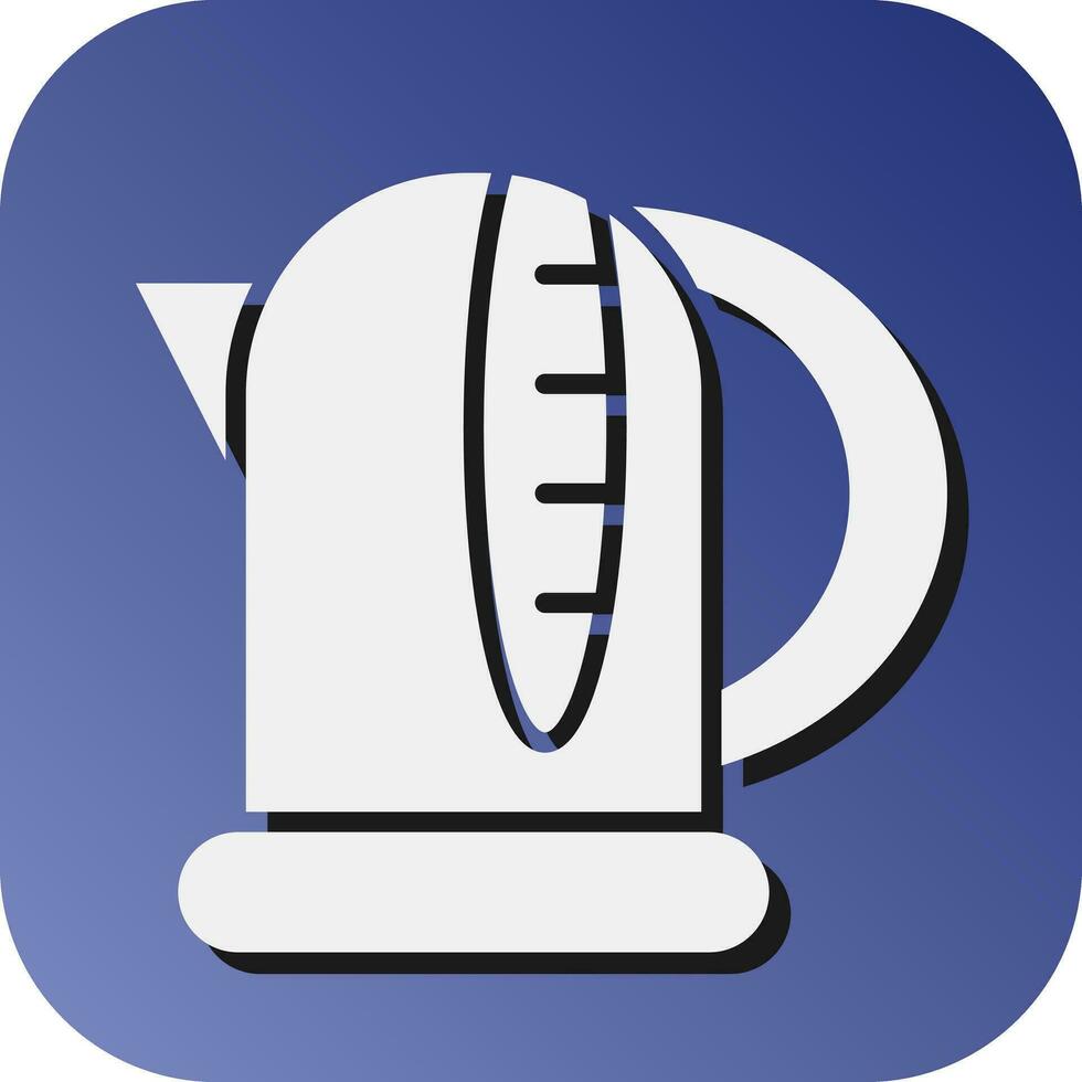 Kettle Vector Glyph Gradient Background Icon For Personal And Commercial Use.