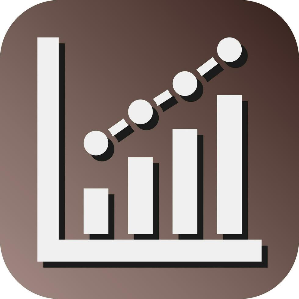 Graph Vector Glyph Gradient Background Icon For Personal And Commercial Use.