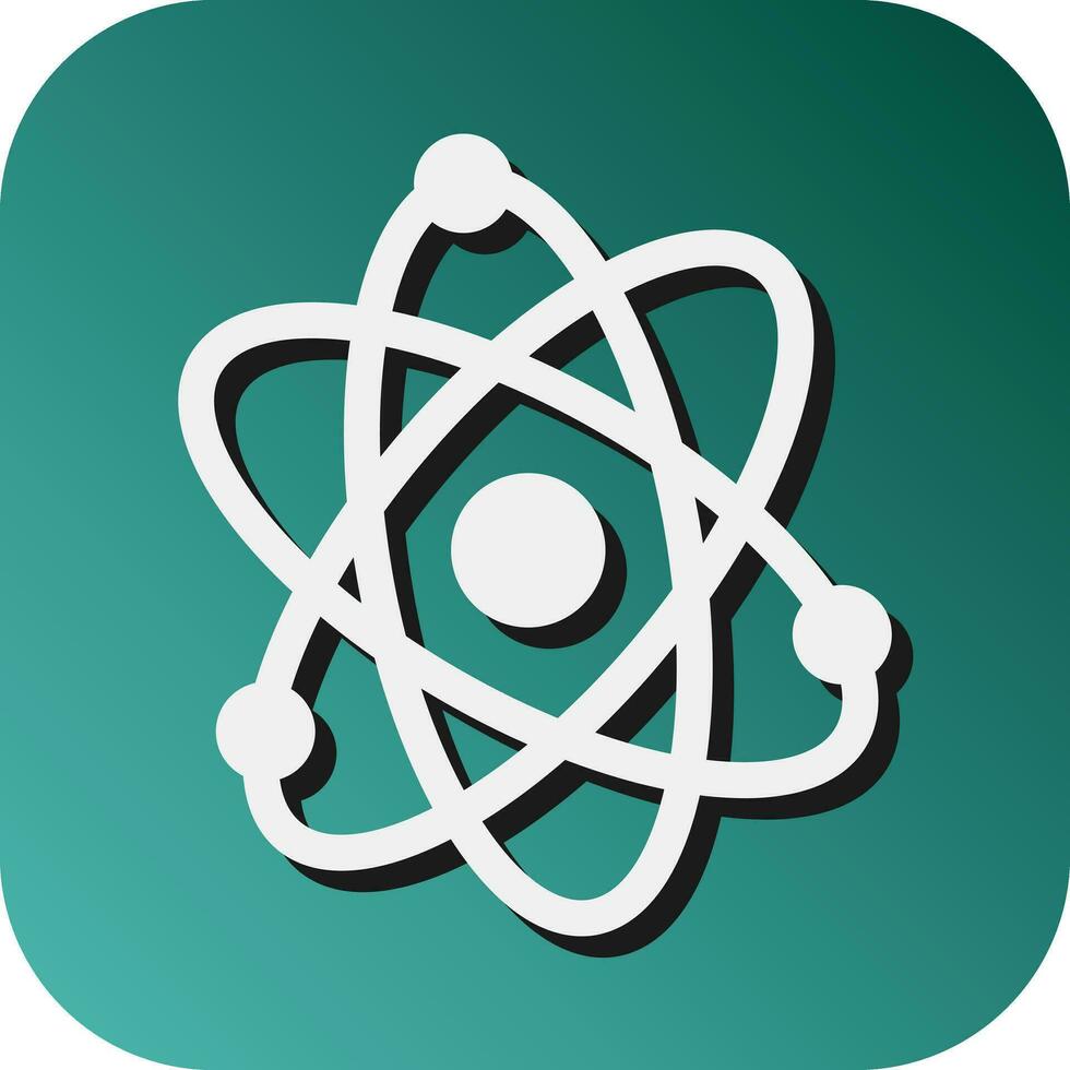 Atom  Vector Glyph Gradient Background Icon For Personal And Commercial Use.
