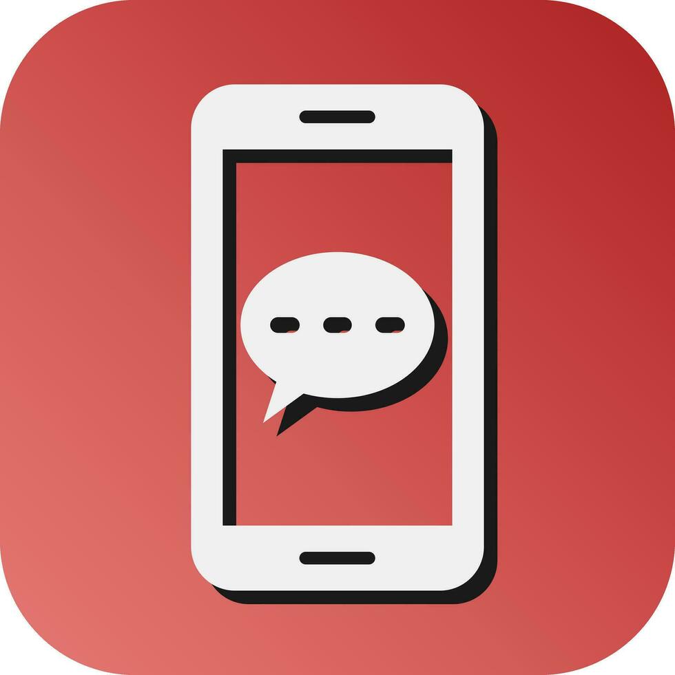Chat  Vector Glyph Gradient Background Icon For Personal And Commercial Use.