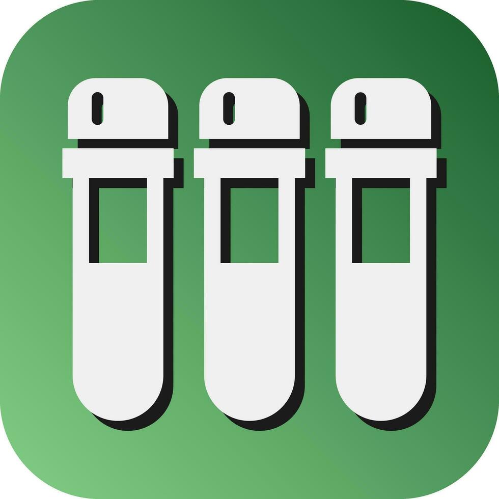 Test Tube  Vector Glyph Gradient Background Icon For Personal And Commercial Use.