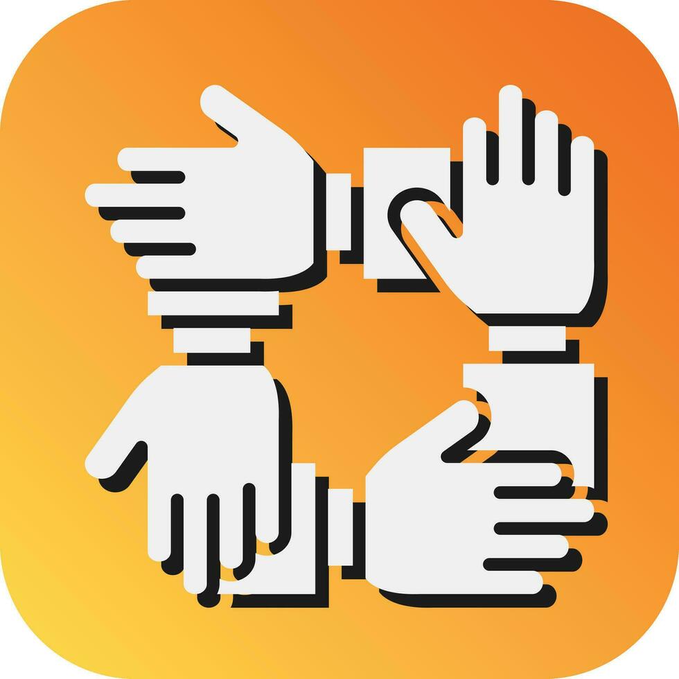 Union  Vector Glyph Gradient Background Icon For Personal And Commercial Use.