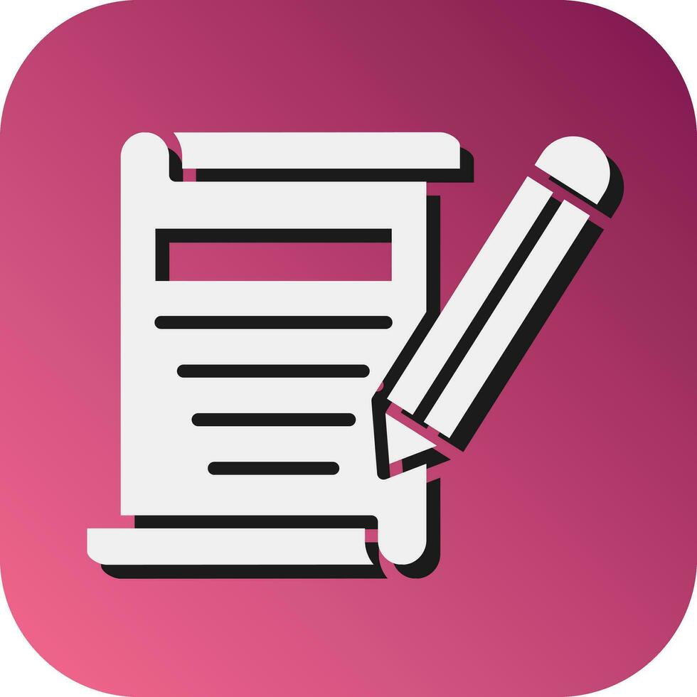 Declare Vector Glyph Gradient Background Icon For Personal And Commercial Use.