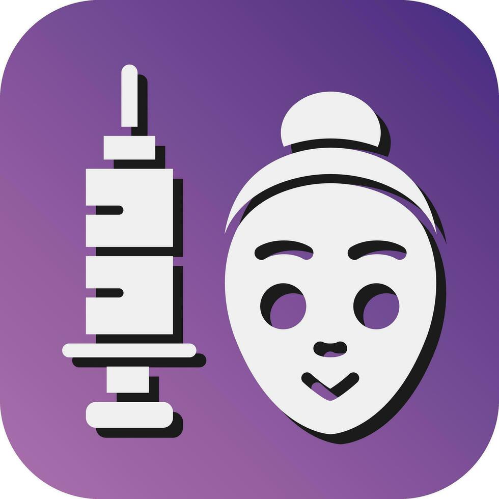 Beauty Treatment Vector Glyph Gradient Background Icon For Personal And Commercial Use.