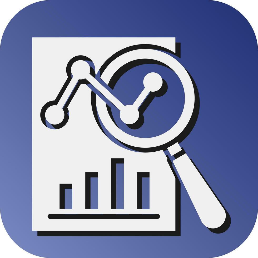 Research Vector Glyph Gradient Background Icon For Personal And Commercial Use.