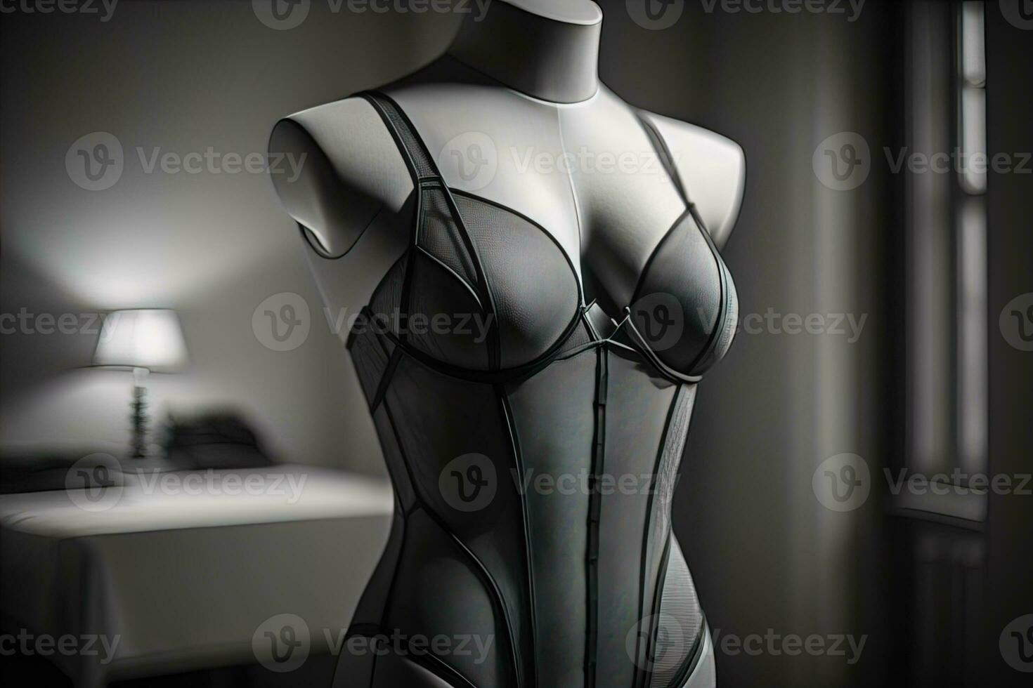 AI generated Sensual lingerie on a mannequin. ai generative photo