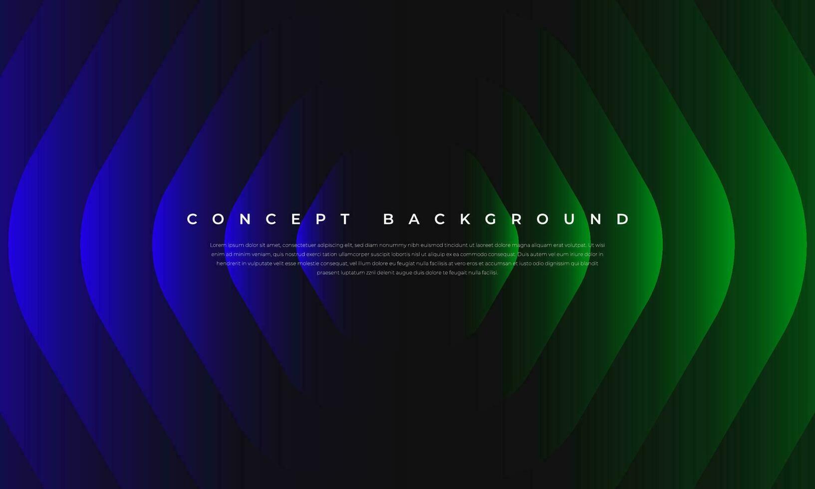 Modern Abstract Background with Green and Blue Waves vector