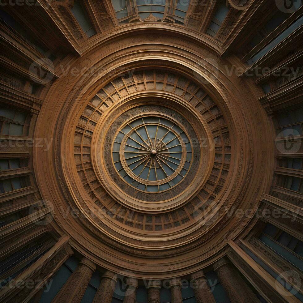 AI generated abstract technology digital background. generative ai photo