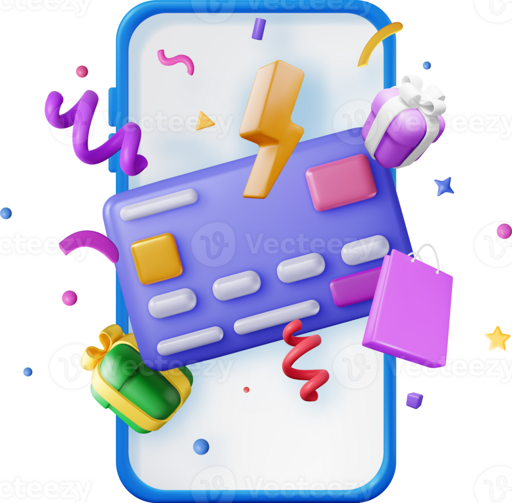 3D Online Shopping Concept. png