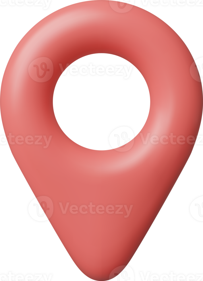 3D Location Map Pin png