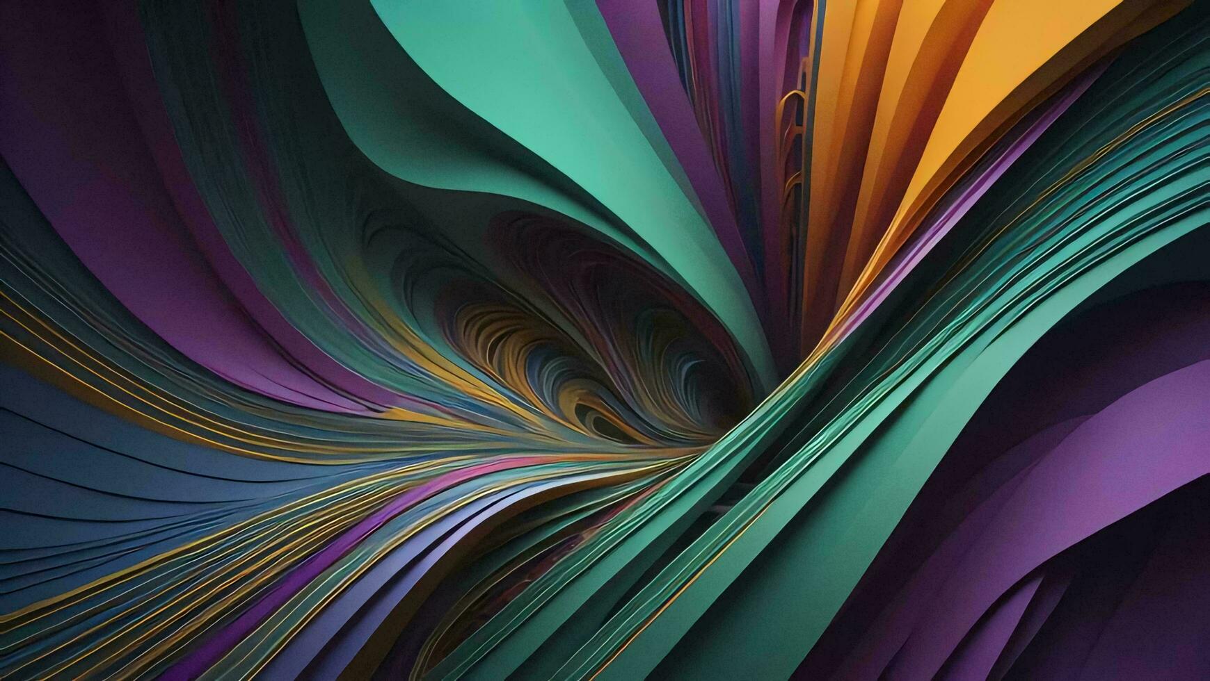 AI generated abstract fractal background for creative design, art and entertainment. generative ai photo