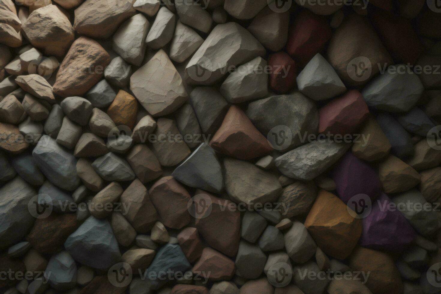 AI generated Colorful stone wall texture. Abstract background and texture for design. generative ai photo