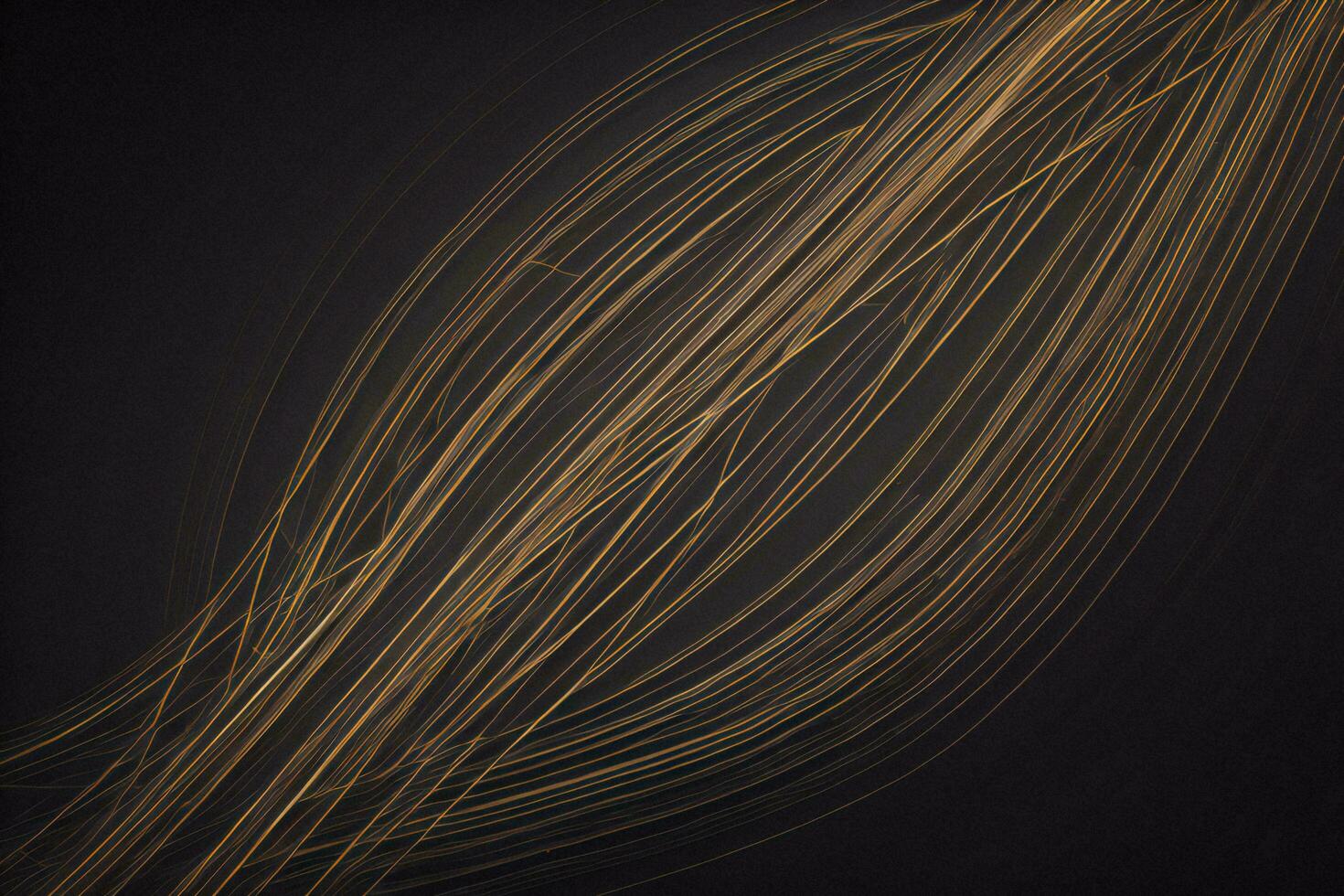 AI generated Abstract background with golden lines and waves. Vector illustration. ai generated photo