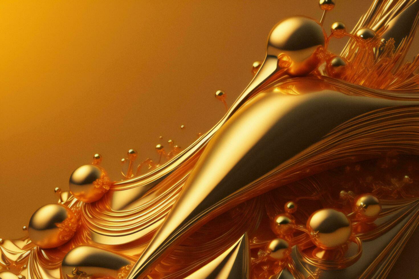 AI generated abstract geometric composition,digital fractal art works. generative ai photo