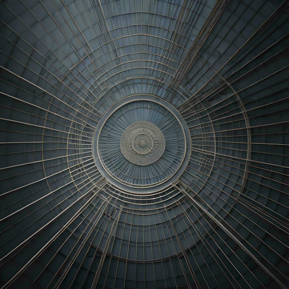 AI generated abstract geometric composition, digital art works. generative ai photo