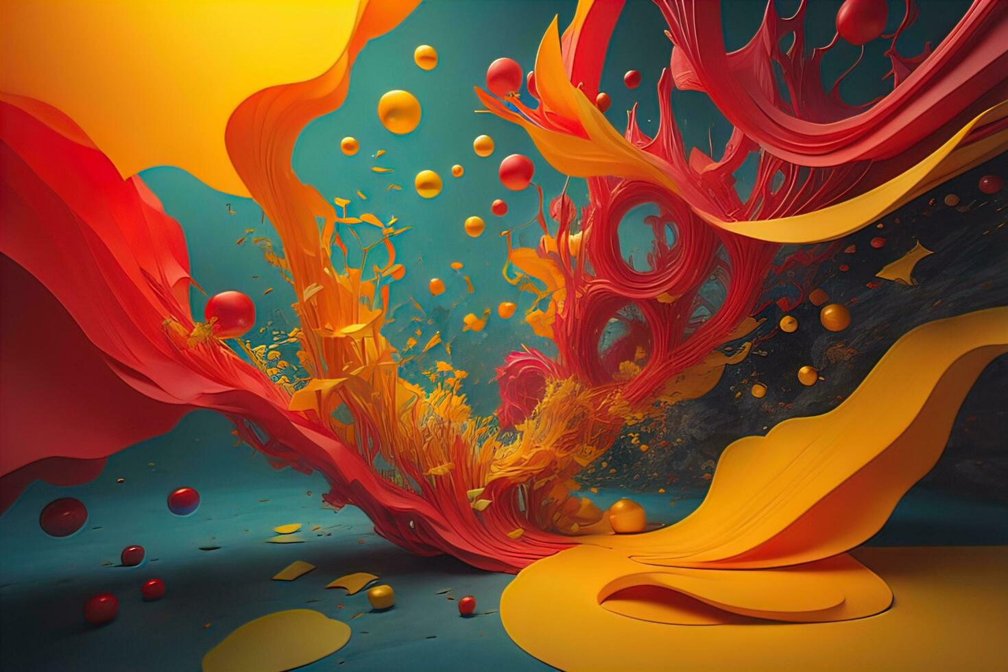 AI generated abstract background with colors, creative Design. ai generated photo